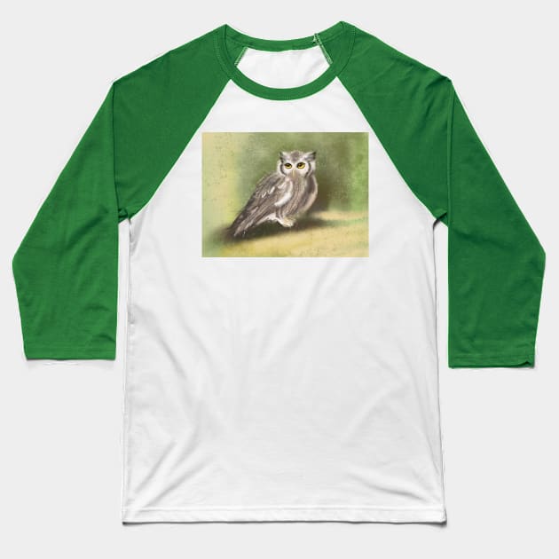 owL Baseball T-Shirt by LoveRyzhkova